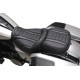Wide Deluxe Touring Passenger Seat — Mustang, Black, gray stitching