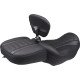 Wide Deluxe Touring Passenger Seat — recessed 13", Black, Red