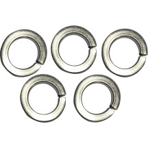 Chrome Axle Washer — 13.3 mm ID, 21.2 mm OD, Front, 5-Pack