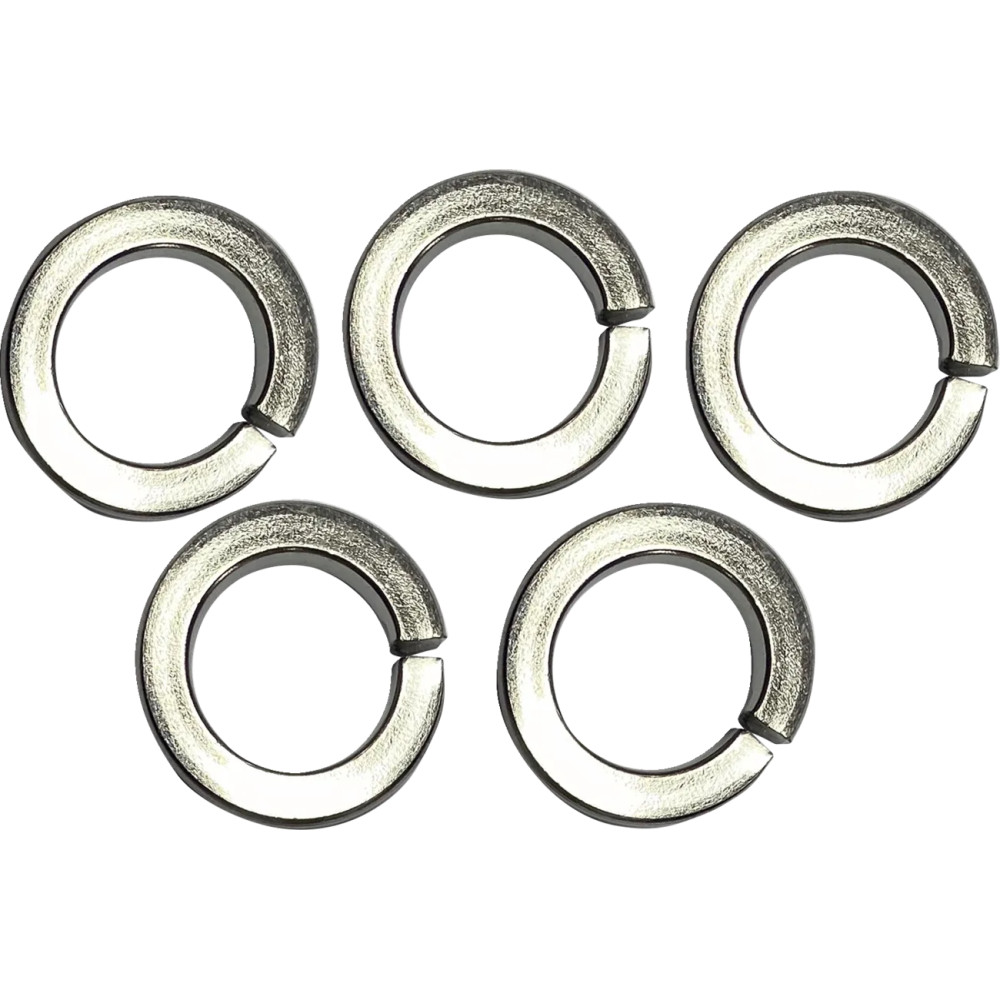 Chrome Axle Washer — 13.3 mm ID, 21.2 mm OD, Front, 5-Pack