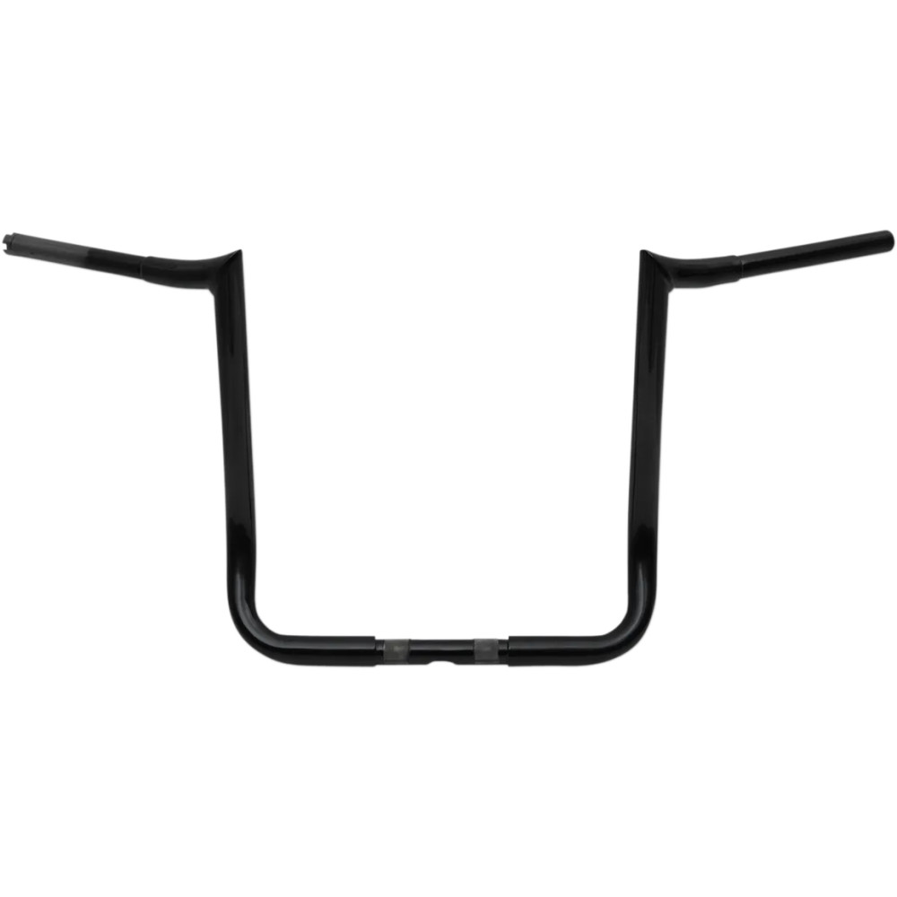 1-1/4" Prime Ape Bagger Handlebar — 1-1/4" diameter, 17" rise, black gloss, fits Touring batwing