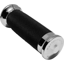 Puños Contour Color — diámetro del manillar 25.4 mm (1"), Cromo/Negro