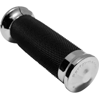 Contour Color Grips — handlebar diameter 25.4 mm (1"), Chrome/Black