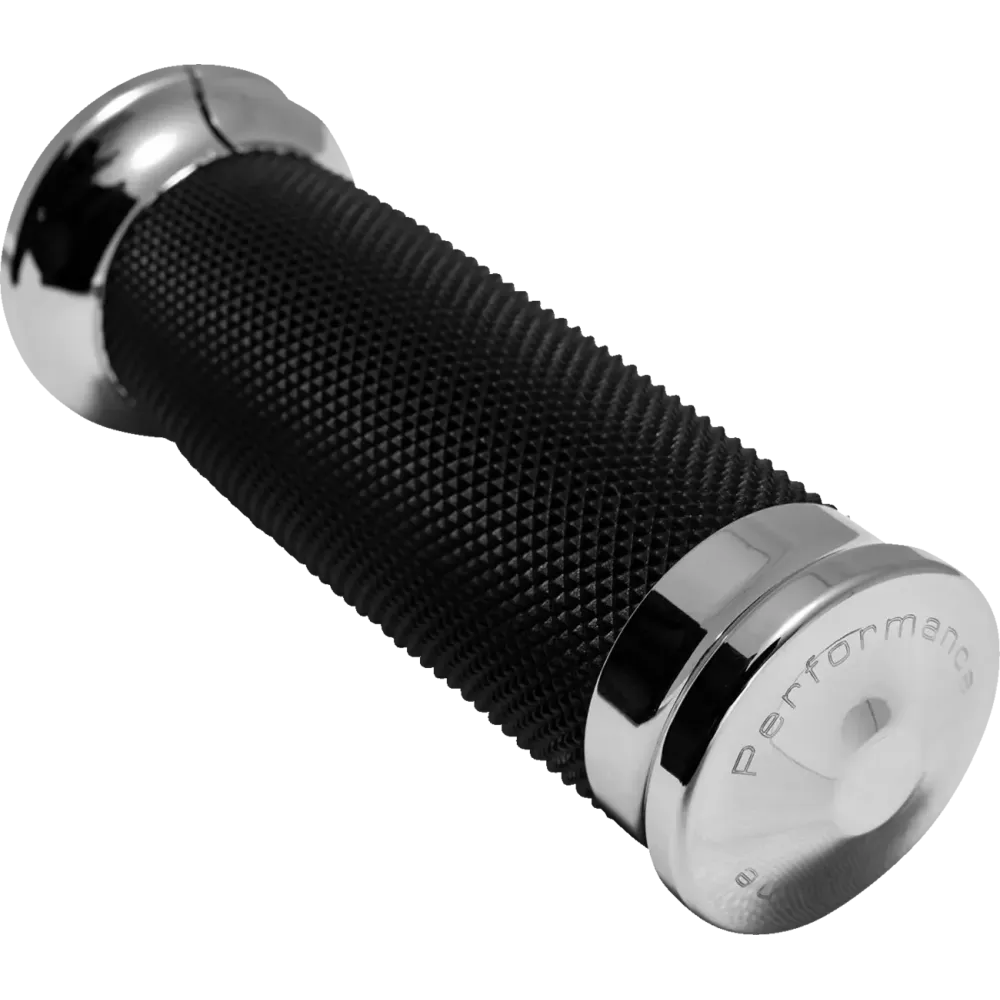 Puños Contour Color — diámetro del manillar 25.4 mm (1"), Cromo/Negro