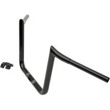 1-1/4" Hefty Prime Ape Handlebar — 32 mm (1-1/4") clamp, 33 cm (13") rise, 90 cm (35-1/2") width, Black Gloss