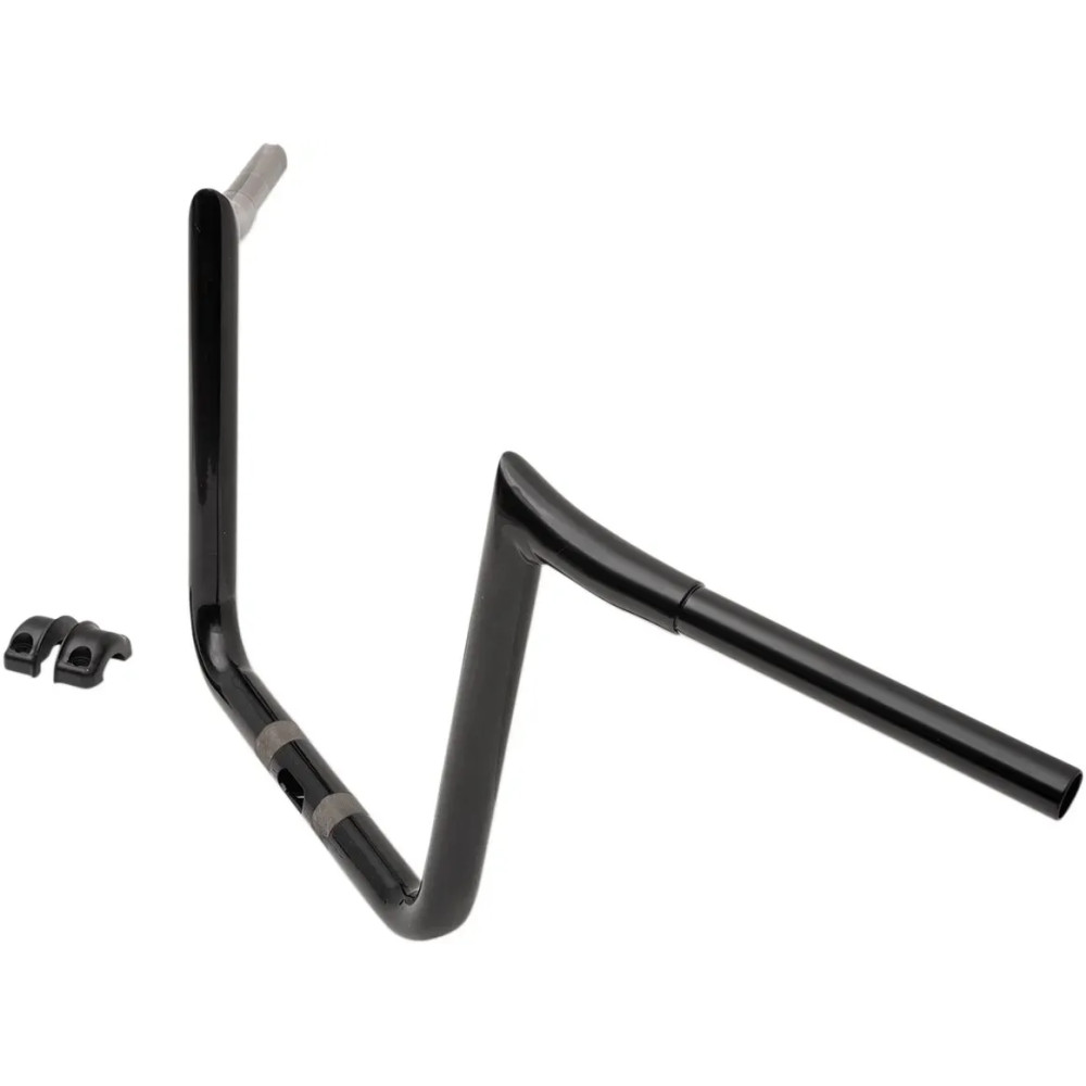 1-1/4" Hefty Prime Ape Handlebar — 32 mm (1-1/4") clamp, 33 cm (13") rise, 90 cm (35-1/2") width, Black Gloss