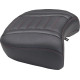 Wide Deluxe Touring Passenger Seat — recessed 13", Black, Red
