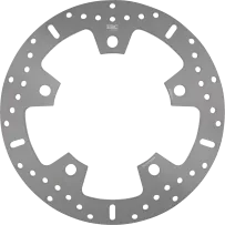 Brake Rotor — Chrome, One Piece (Fixed)