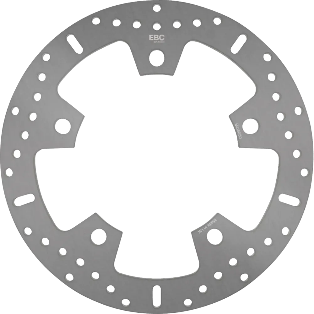Brake Rotor — Chrome, One Piece (Fixed)