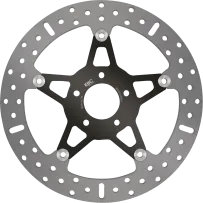 Brake Rotor — Two Piece (Floating), Black, Chrome