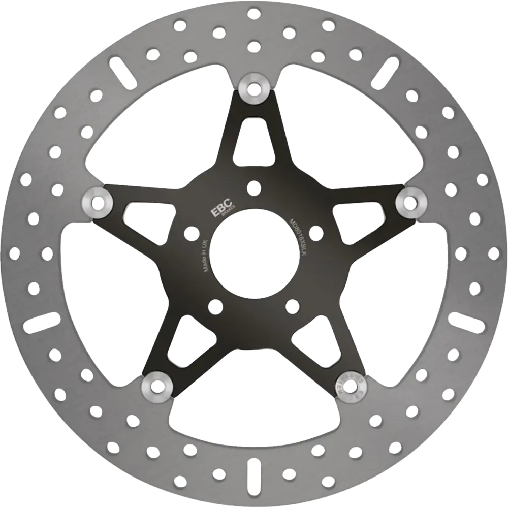 Brake Rotor — Two Piece (Floating), Black, Chrome