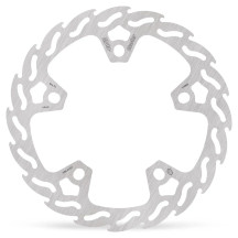 Rotor de freno fijo Flame — 320 mm, patrón de 5 agujeros, 4,5 mm grosor, Plata