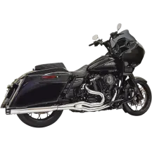 Road Rage 2-into-1 Exhaust System — 4" muffler, 2-into-1, Chrome