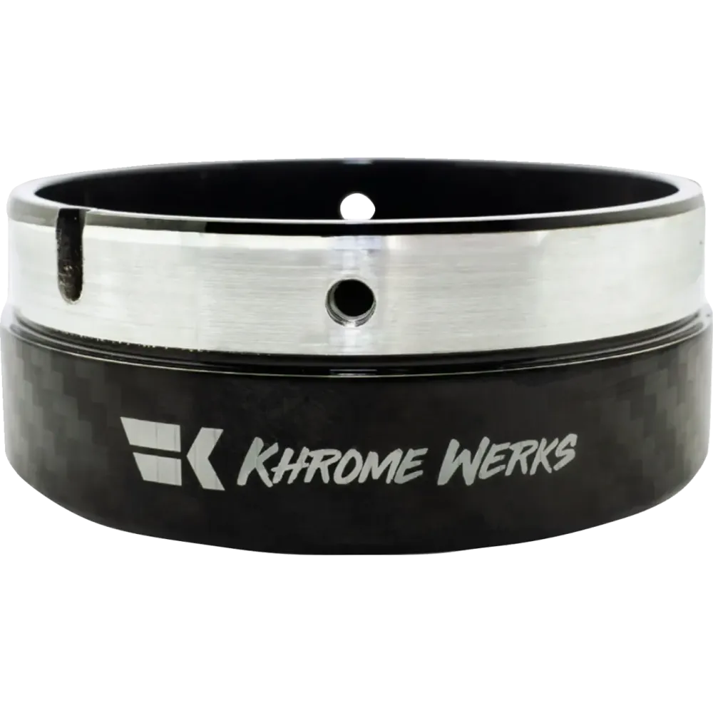 Tapón final de escape con punta billet — diámetro exterior 4-1/2", carbono