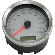 Velocímetro electrónico programable de 4” — 10,7 cm (4”), 0–220 km/h (0–137 mph)
