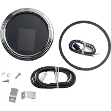 MLX - 2000 Series Gauge — Fits 4.5"–5" housing, Chrome