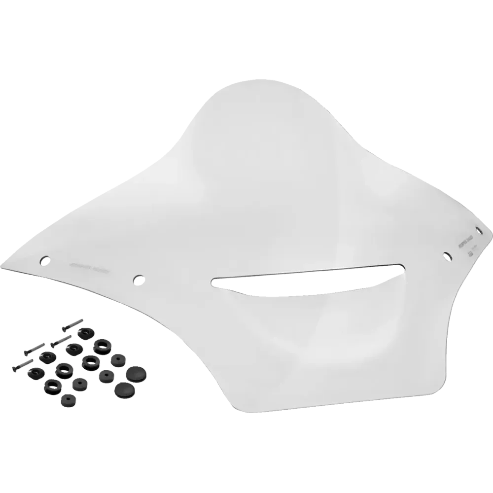 BRL Race Bubble Vented Windshield — 4" (10 cm), Clear