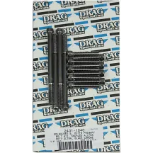 Kit de pernos M-Eight — Primario exterior, Negro, Cromo