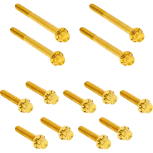 Outer Primary Cover Titanium 12-Point Bolt Kit — for FLT, Gold