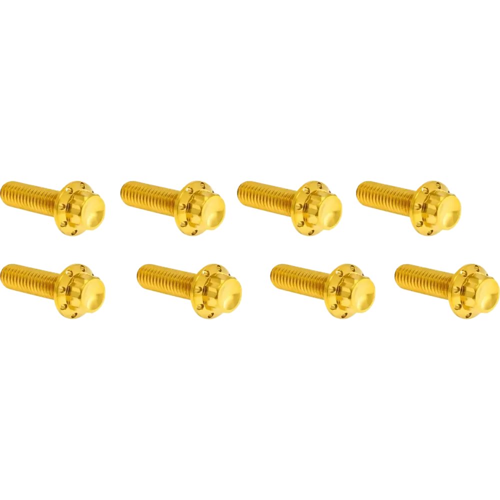 Lifter Block Titanium 12-Point Bolt Kit — Gold