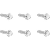 Transmission Top Cover Titanium 12-Point Bolt Kit — Polished silver