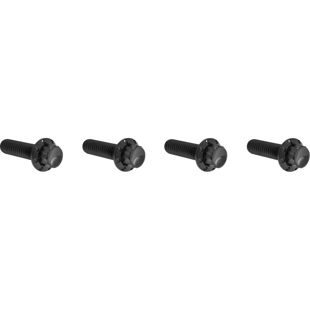 Transmission Top Cover Titanium 12-Point Bolt Kit — Black