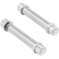 Footpeg Titanium 12-Point Bolt Kit — Titanium, 12-Point, Silver Polished