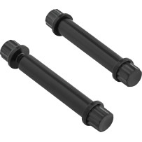 Footpeg Titanium 12-Point Bolt Kit — Black