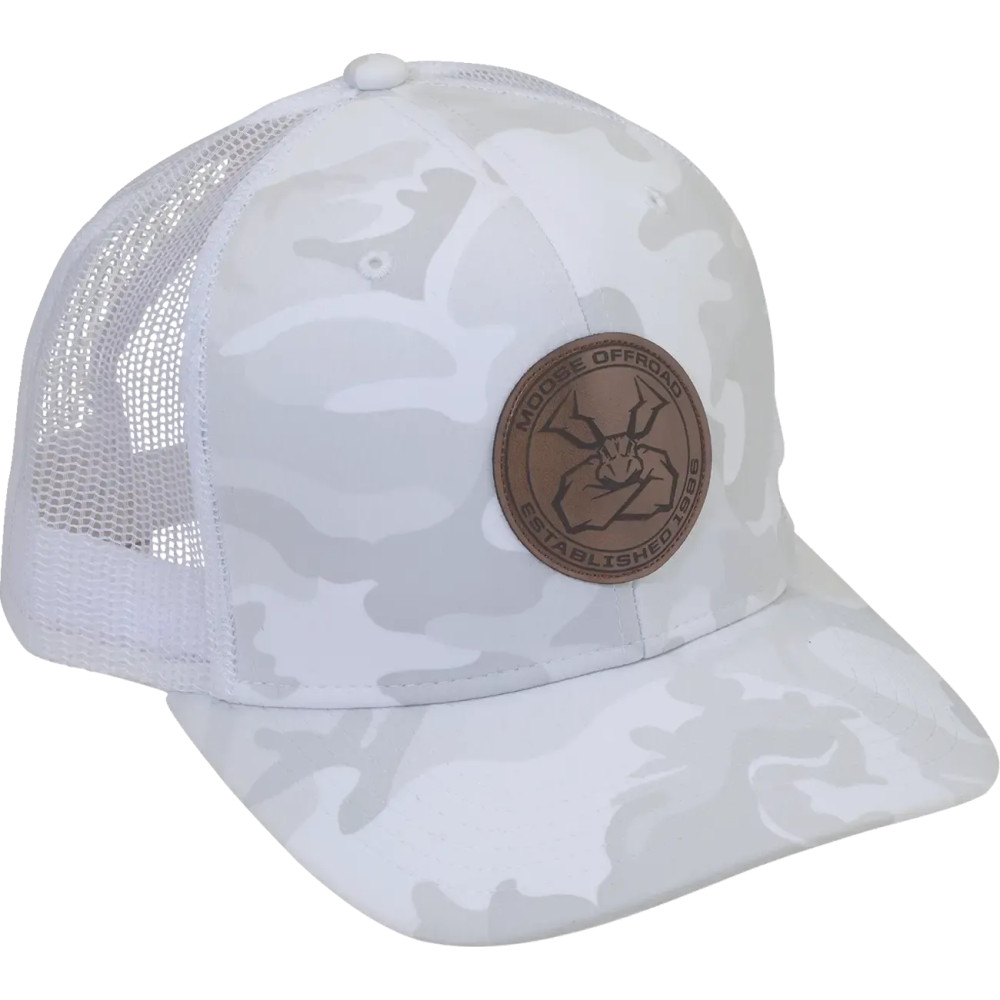 Moose Offroad Hat — One Size, Snapback, Gray, White, Camouflage