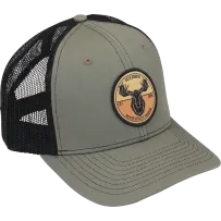 MUD Badge Hat — One Size, Snapback, Black, Olive