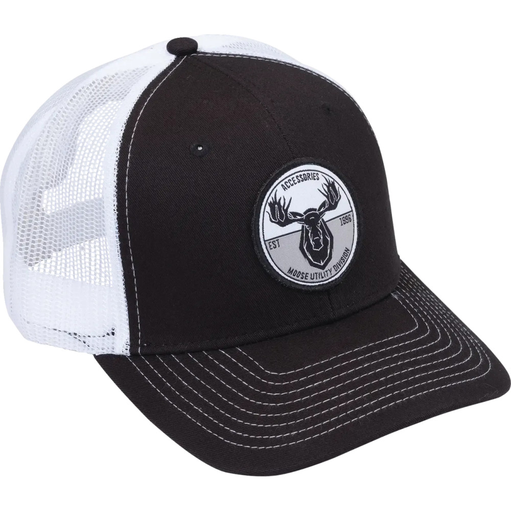 MUD Badge Hat — One Size, Snapback, Black