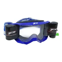 3303 Vista Goggles With XXL Roll-Off System. Free Clear Lens Included — One Size, Blue