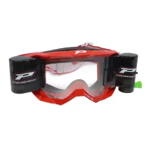 3303 Vista Goggles With XXL Roll-Off System. Free Clear Lens Included — One Size, Red