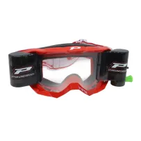3303 Vista Goggles With XXL Roll-Off System. Free Clear Lens Included — One Size, Red