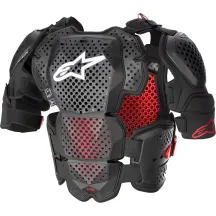 A-10 v2 Full Protector de Pecho — XL/2XL, Negro, Rojo
