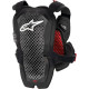 A-1 Pro Protector de pecho — XL/2XL, Negro/Gris/Rojo