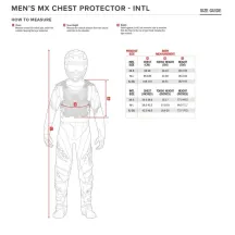 A-1 Pro Protector de pecho — XL/2XL, Negro, Blanco, Rojo