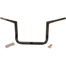 1-1/2" Grande Twin Peaks Touring Handlebar — 38 mm clamp, 12" rise, 5-1/4" pullback, 36-1/2" width, black gloss