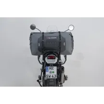 Bolsa Drybag 600 trasera — 71 x 33 x 33 cm, 60 L, Negro/Gris