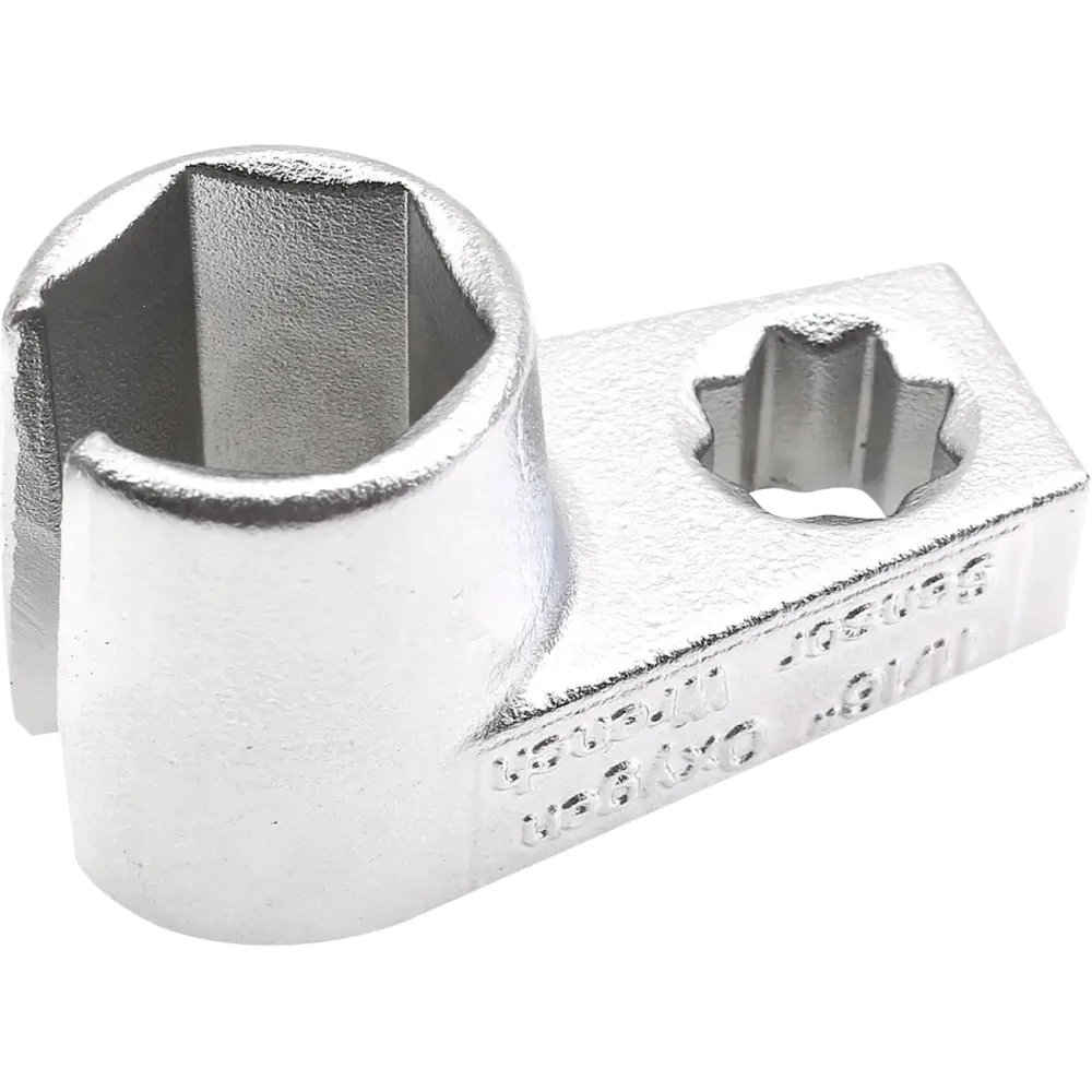 Offset Oxygen Sensor Socket — 7/8", Silver