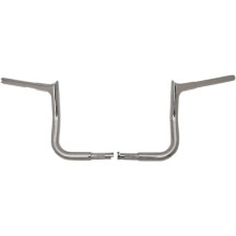 1-1/4" EZ Install Pointed Top Handlebar — 1-1/4" diameter, 15-1/2" center width, 1" clamp, Chrome