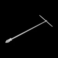 1/4" Drive Universal Joint T-Handle Wrench — 375 mm, 1/4" square drive, stainless steel