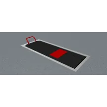 Absolute 756 Scissor Lift — 750 kg, 130 cm, 220×75 cm, Black, Red