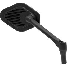 Adjustable Mirror Short Stem (12 cm) Black Edition — 13 x 8.25 cm mirror, Black