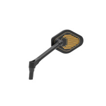 Adjustable Mirror Short Stem (12 cm) Black & Gold Edition — 13 x 8.25 cm head, 12 cm stem