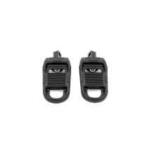 Adjustable Footpegs — Black, Left/Right, Pair