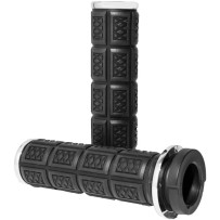 Grips - Enygma — Pair, Chrome