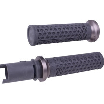Vans Harley-Davidson Grips — 13 cm (5-1/8 in), 25.4 mm (1 in), Flat graphite