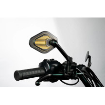 Adjustable Mirror Short Stem (12 cm) Black & Gold Edition — 13 x 8.25 cm