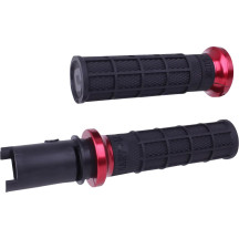 Hart-Luck Signature V-Twin Lock-On™ Grips — 25.4 mm (1"), anodized Black